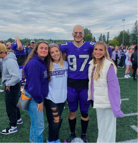 Group of friend after a football game